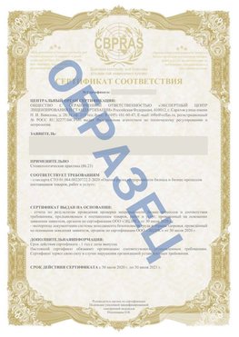 Образец Сертификат СТО 01.064.00220722.2-2020 Лобня Сертификат СТО 01.064.00220722.2-2020 